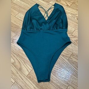 Forrest Green Halter Bodysuit